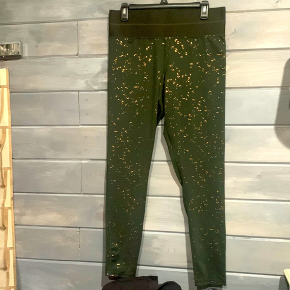 Green and copper flecked leggings - Picture 1 of 7